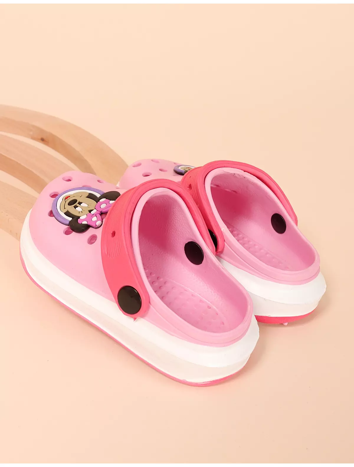 Papuci stil crocs Minnie model roz