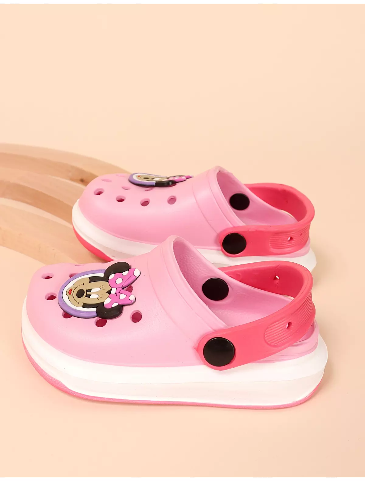 Papuci stil crocs Minnie model roz