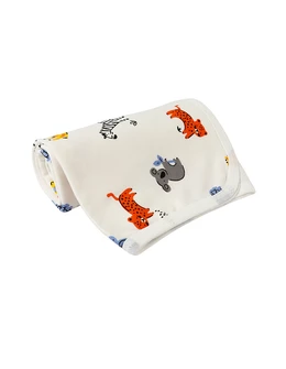 Patura bumbac girafe alb