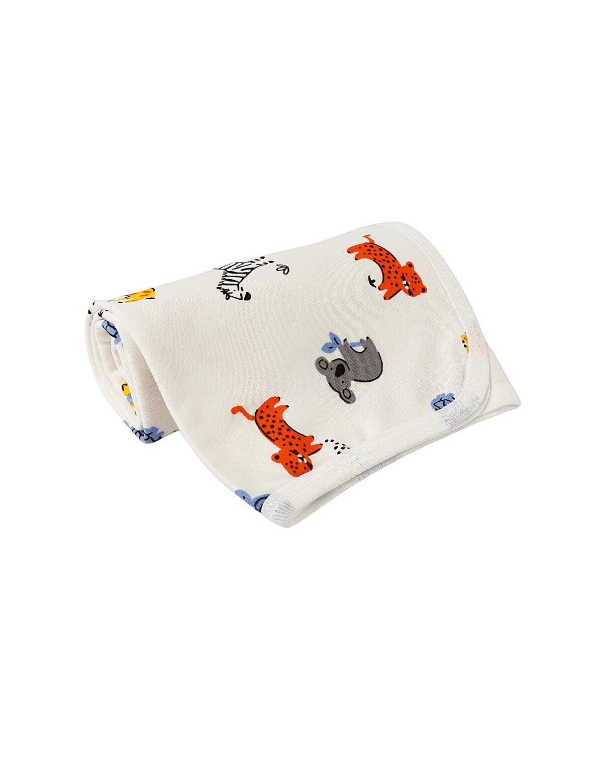 Patura bumbac girafe alb