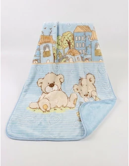 Patura groasa Garden and Bear, blue