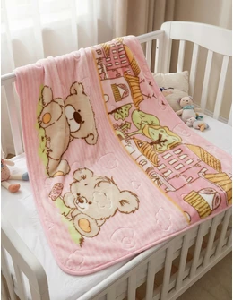 Patura groasa Garden and Bear, roz