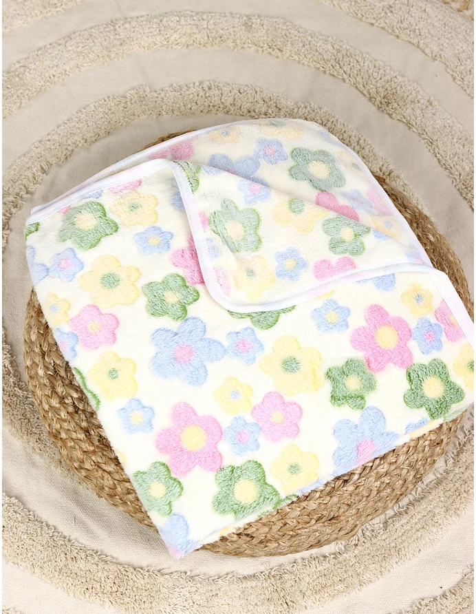 Paturica cocolino multicolor cu floricele picture - 4