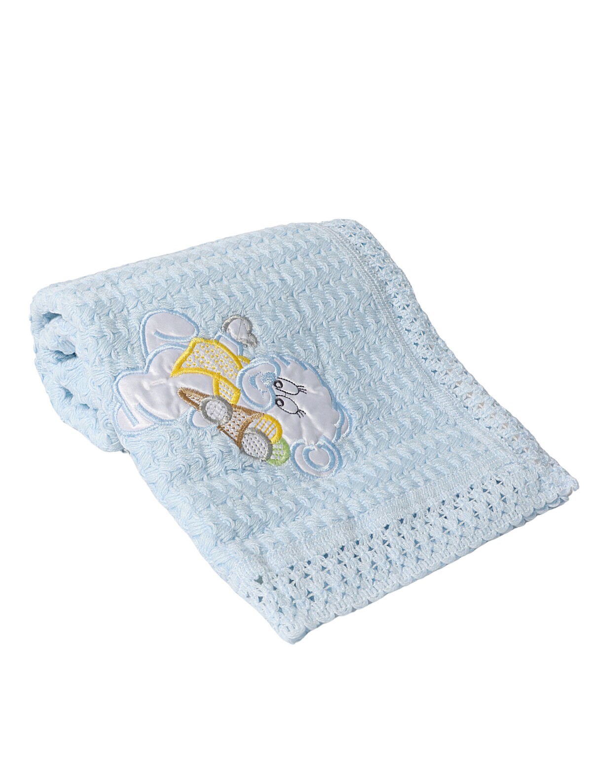 Paturica cocolino si crosetel acrilic ursulet blue