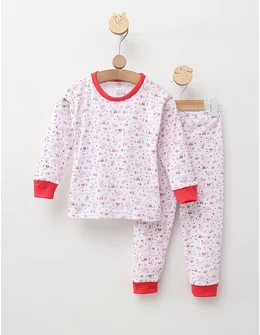 Pijama bbc ML Romania Baby Bear, ciclam