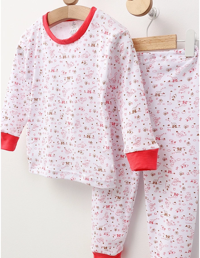 Pijama bbc ML Romania Baby Bear, ciclam picture - 3
