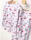 Pijama bbc ML Romania Love U alb-rosu picture - 5