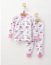 Pijama bbc ML Romania Love U alb-rosu picture - 1