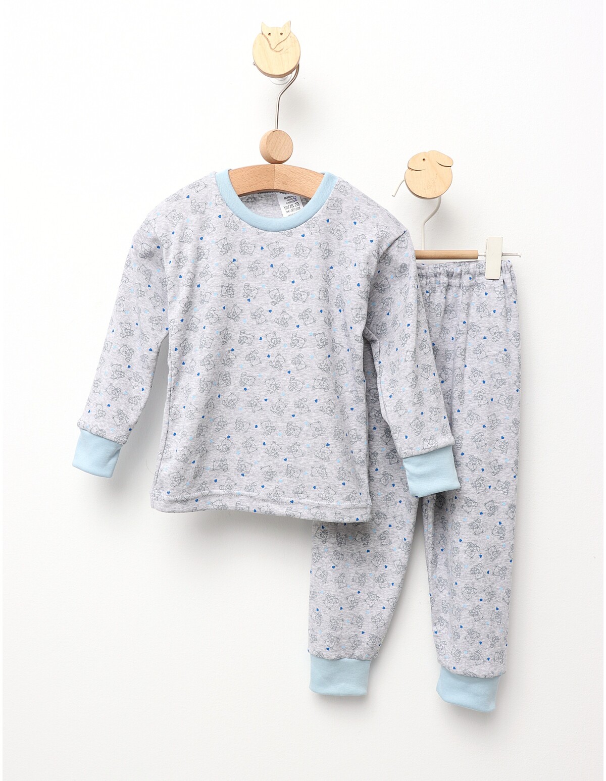 Pijama bbc ML Romania Ursulet gri