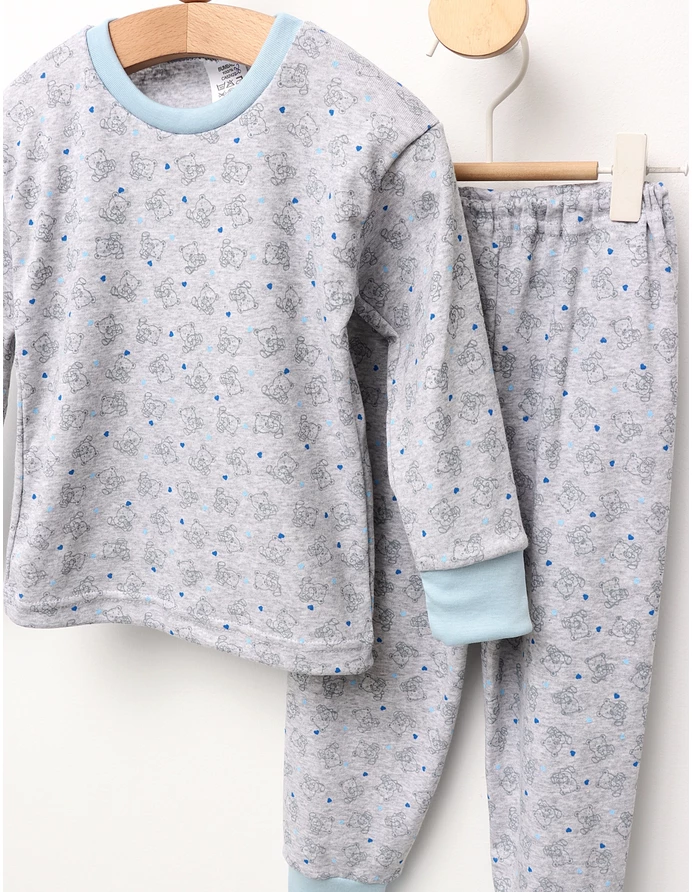 Pijama bbc ML Romania Ursulet gri picture - 3