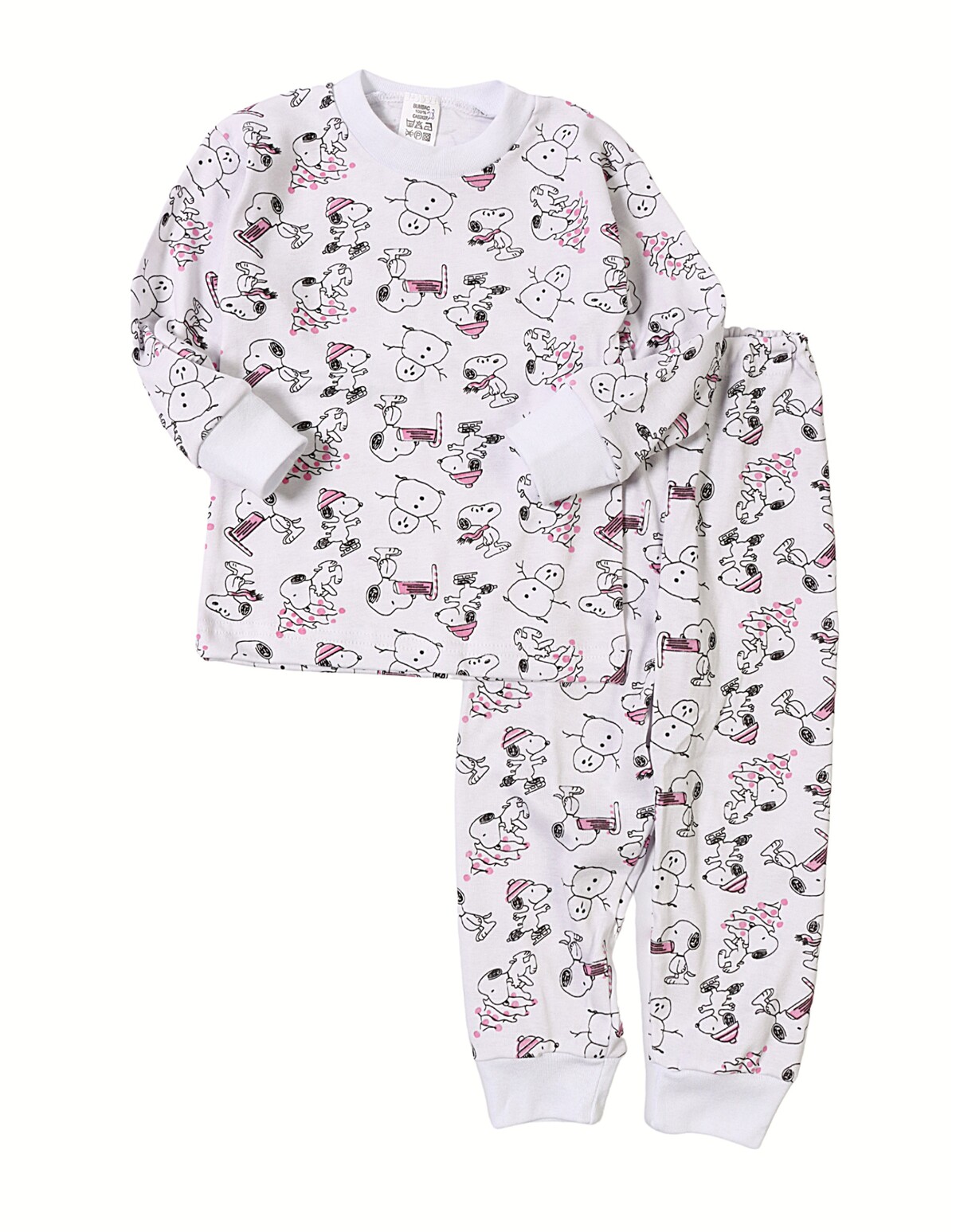 Pijama bbc Romania Snoopy roz