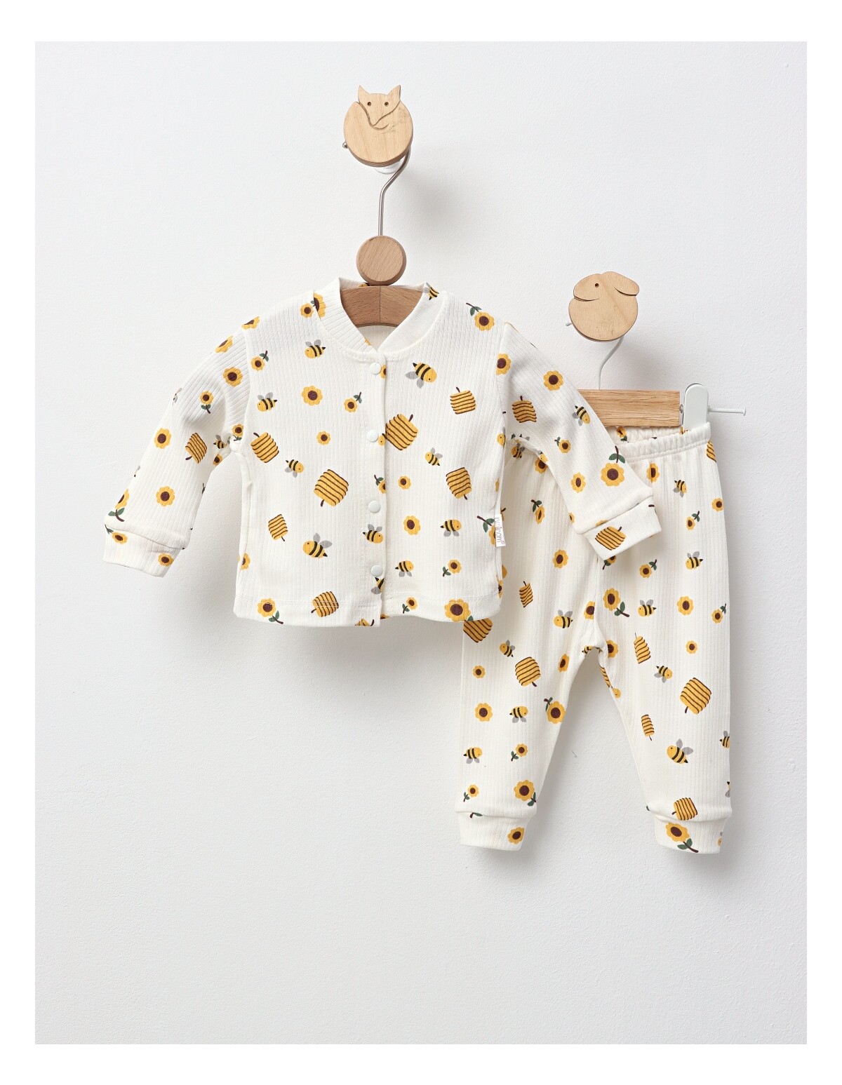 Pijama bebe, Albinute, model alb