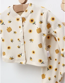 Pijama bebe, Albinute, model crem