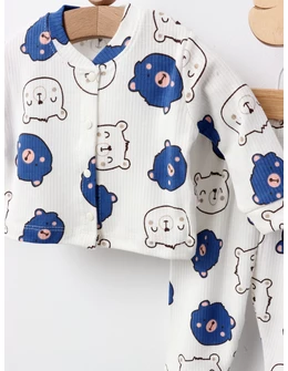 Pijama bebe, Ursuleti, model albastru
