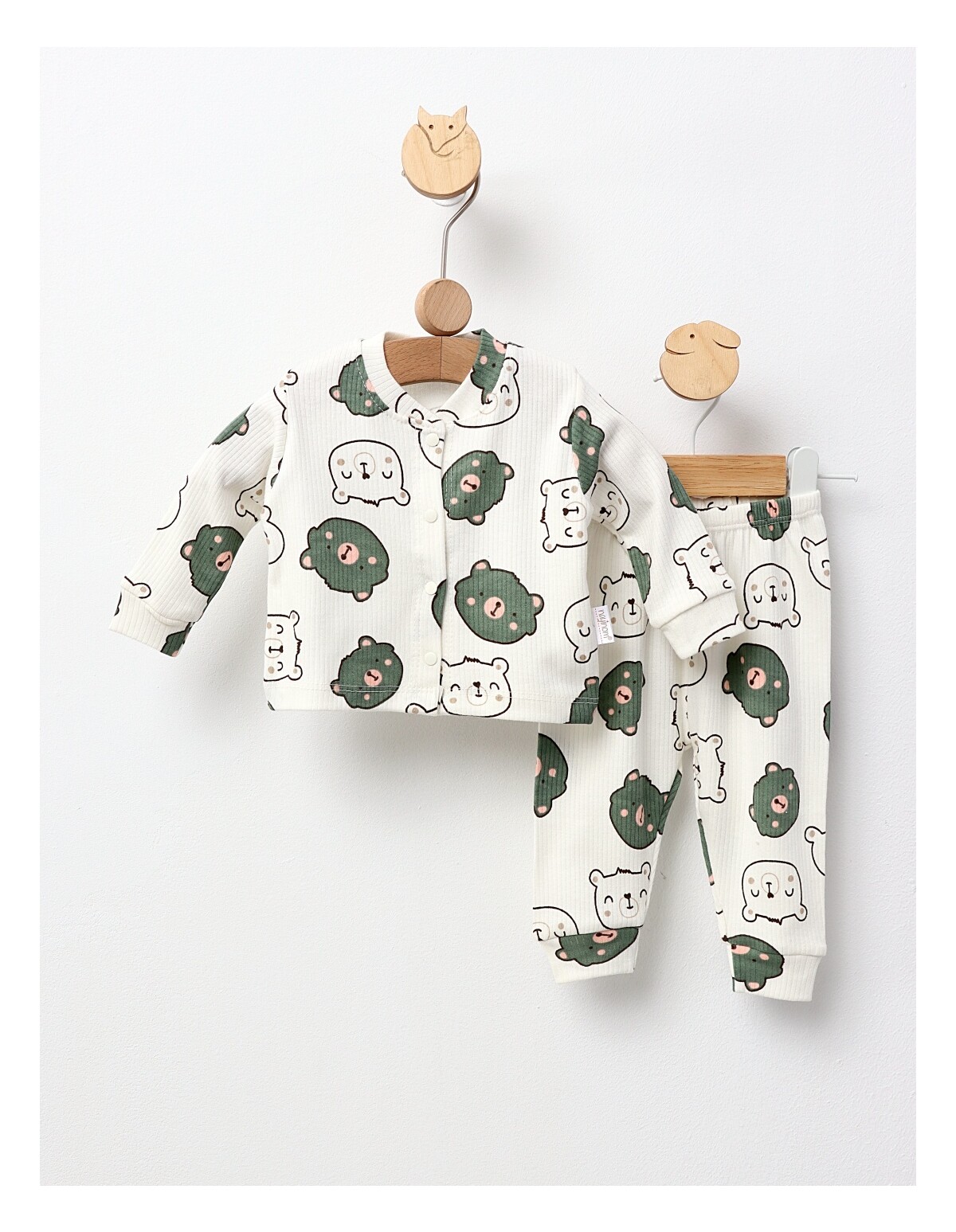 Pijama bebe, Ursuleti, model verde