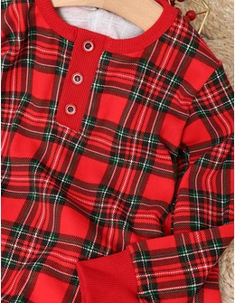 Pijama carouri Janos model cu rosu