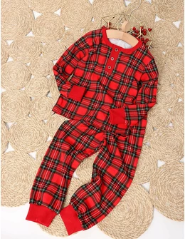 Pijama carouri Janos model cu rosu