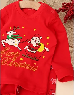 Pijama Christmas Mos Craciun si Cadouri