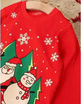 Pijama Christmas Mos, Ren, Spiridus rosu