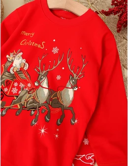 Pijama Christmas Vine Mosu rosu