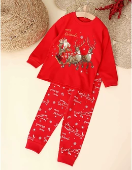 Pijama Christmas Vine Mosu rosu