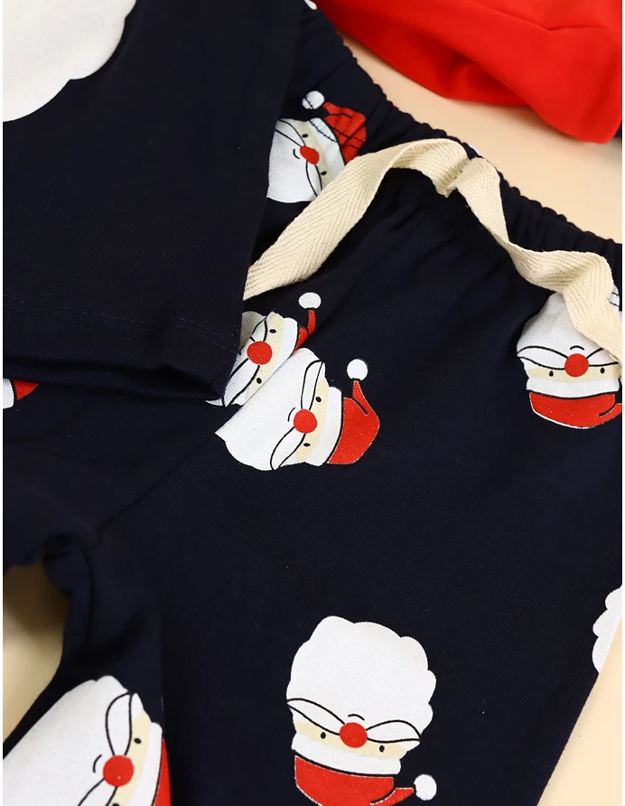 Pijama Craciun Mos Barbos bleumarin picture - 2