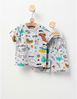 Pijama de vara gri dino Hello!!!