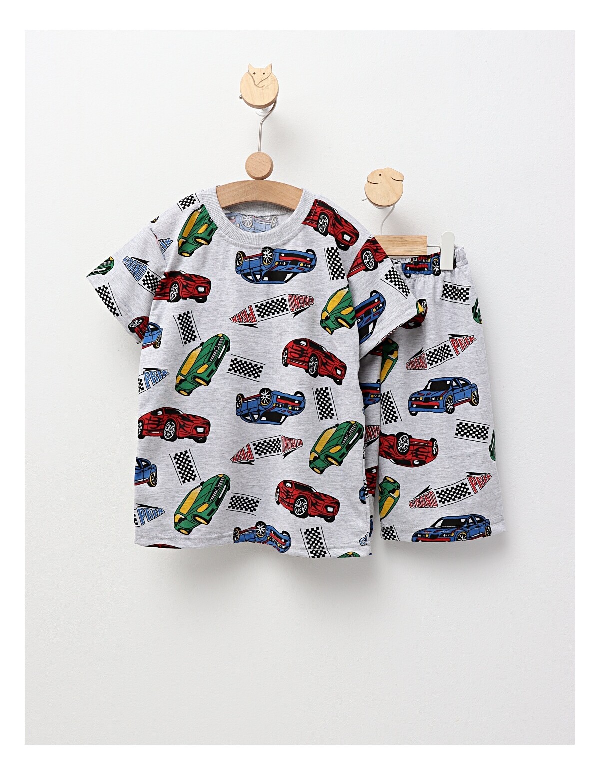 Pijama de vara gri-multicolor, Grand-Prix