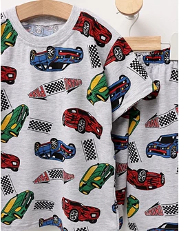Pijama de vara gri-multicolor, Grand-Prix