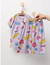 Pijama de vara Love, cu mov picture - 3