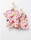 Pijama de vara roz cu printese picture - 1
