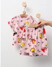 Pijama de vara roz cu printese picture - 3