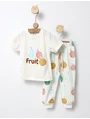 Pijama fetite Fruit alb picture - 1