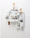 Pijama imprimata Snoopy si Charlie, alb-blue picture - 4
