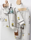 Pijama imprimata Snoopy si Charlie, alb-gri picture - 2