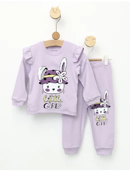 Pijama Little Girl Iepuras mov 86 (12-18 luni)