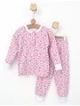 Pijama ML imprimata roz-panda 1