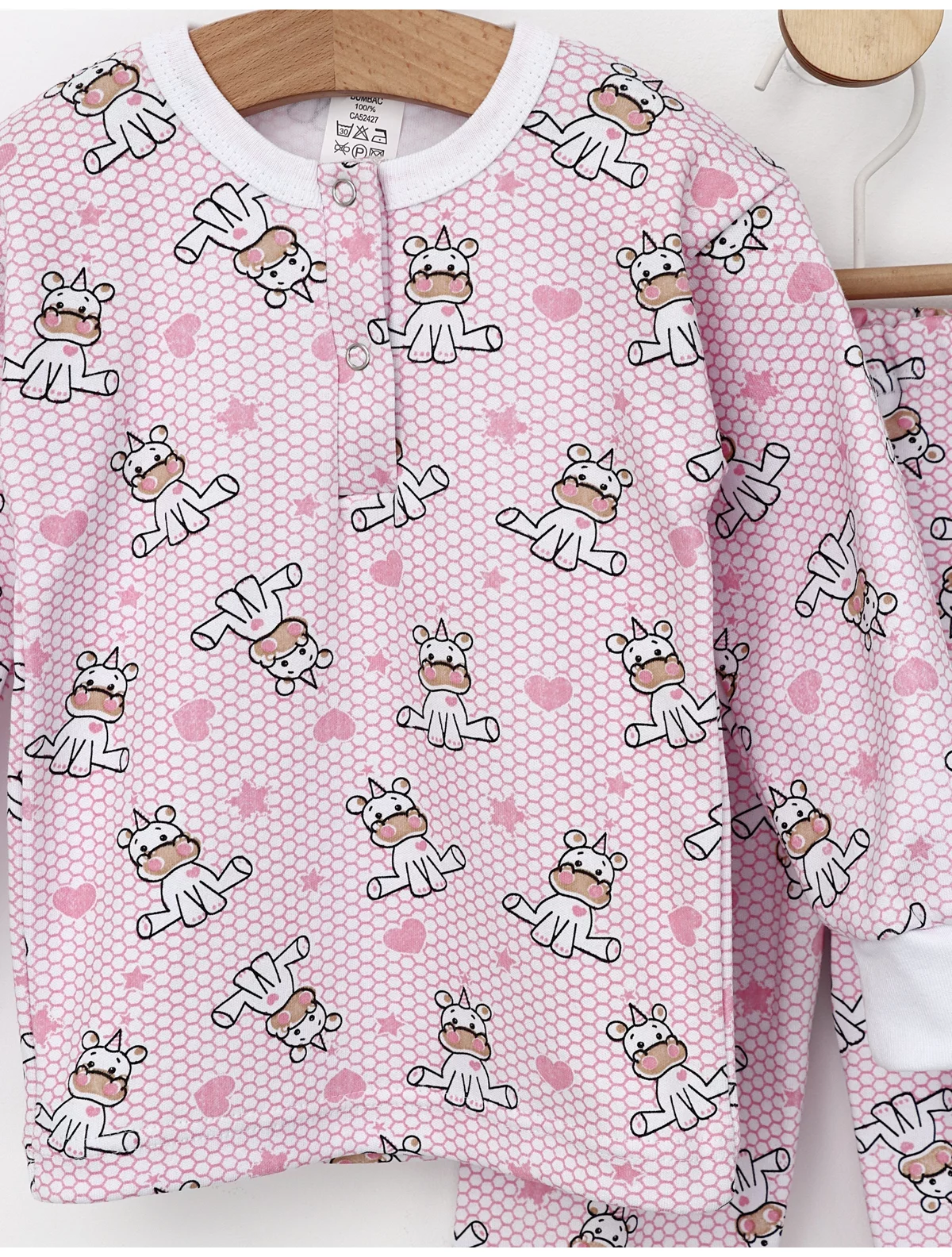 Pijama ML imprimata roz-unicorni