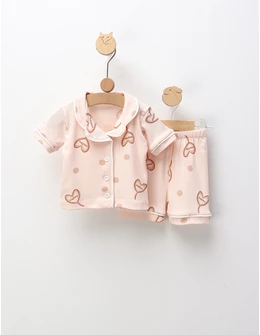 Pijama MS, Cu Happy, corai