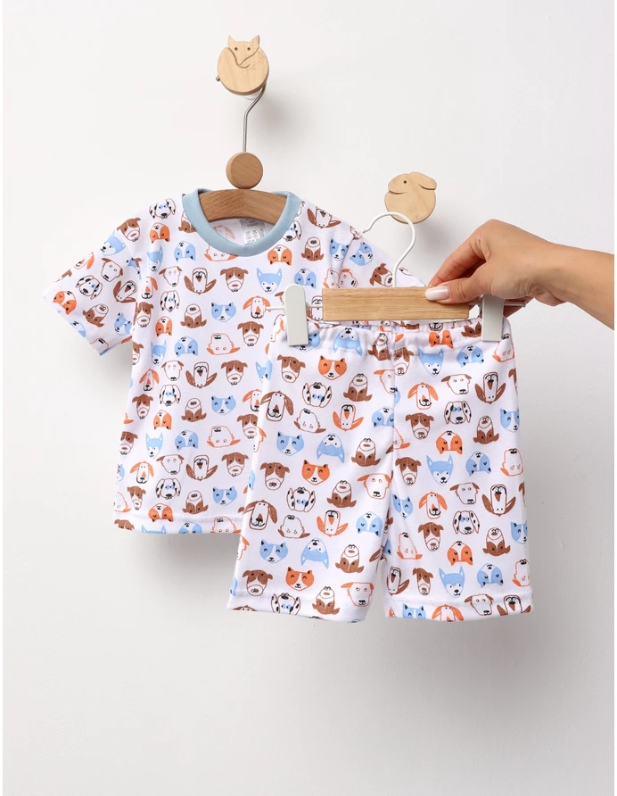 Pijama MS imprimata Catelusi, multicolor picture - 3