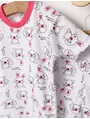 Pijama MS imprimata Cute Bunny ciclam picture - 2