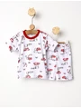 Pijama MS imprimata Love Cats rosu picture - 1