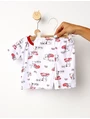 Pijama MS imprimata Love Cats rosu picture - 3