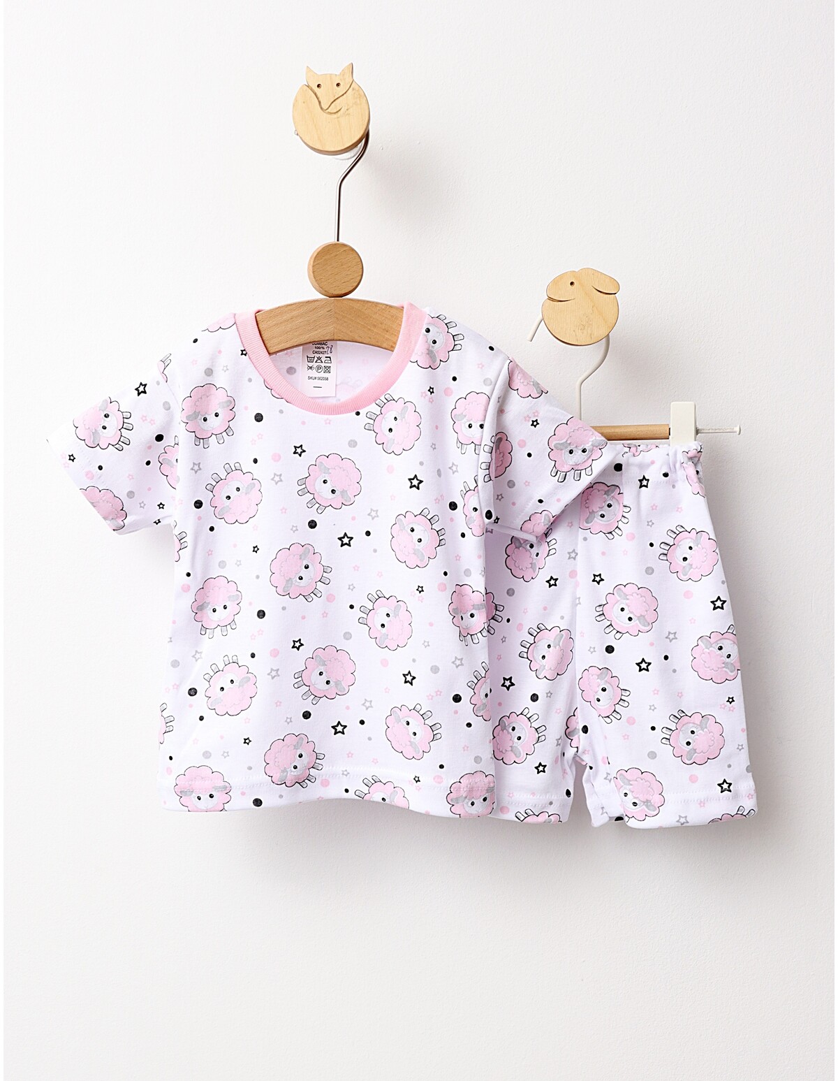 Pijama MS imprimata Oite roz