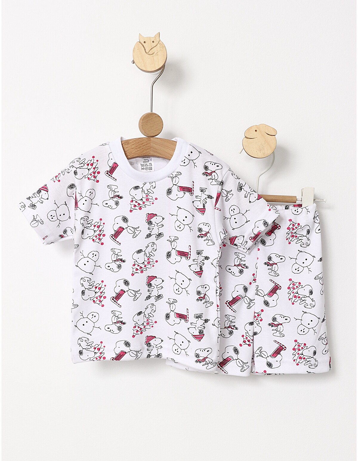 Pijama MS imprimata Snoopy ciclam