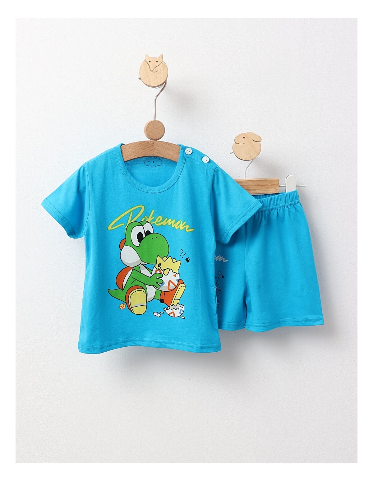 Pijama MS, Pokemon, cu turcoaz