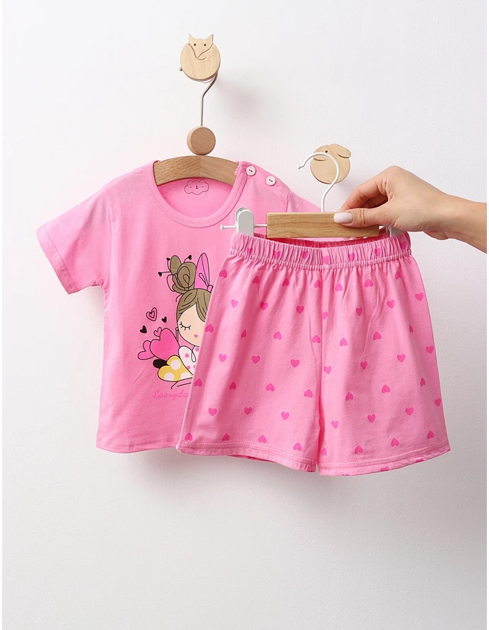 Pijama MS, Pretty Girl, cu roz picture - 3