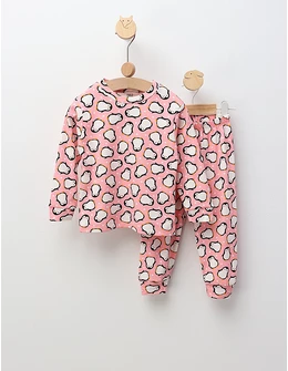 Pijama Pinguini Regali, model roz