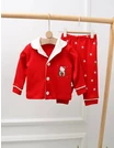 Pijama premium Christmas Kitty cu rosu picture - 3