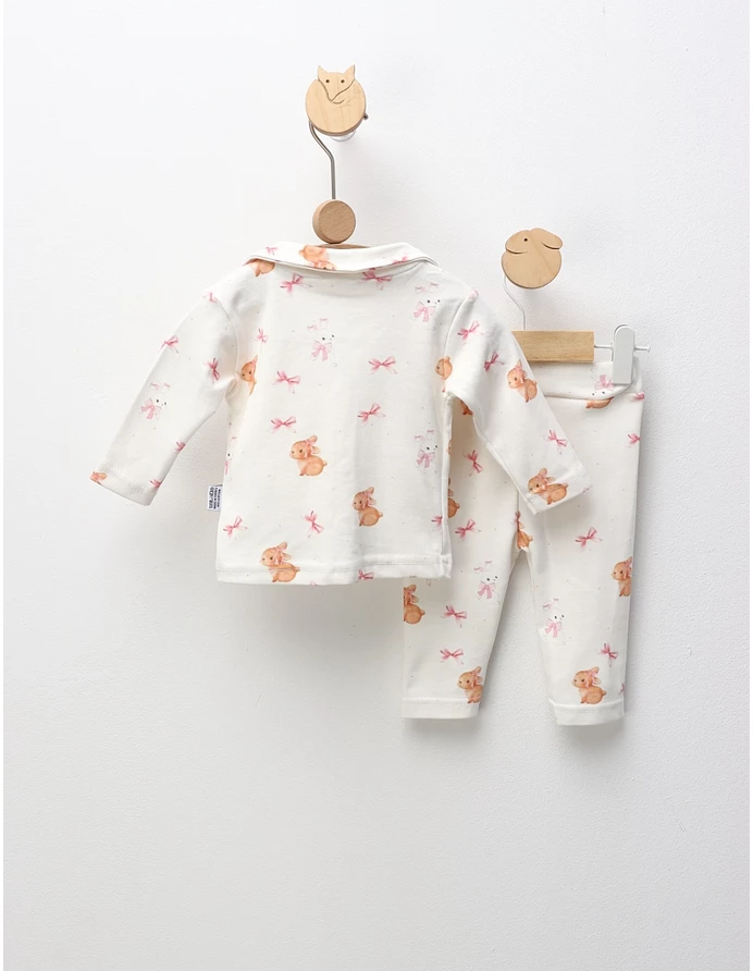 Pijama premium, Fetita Iepuras, alb-roz picture - 5